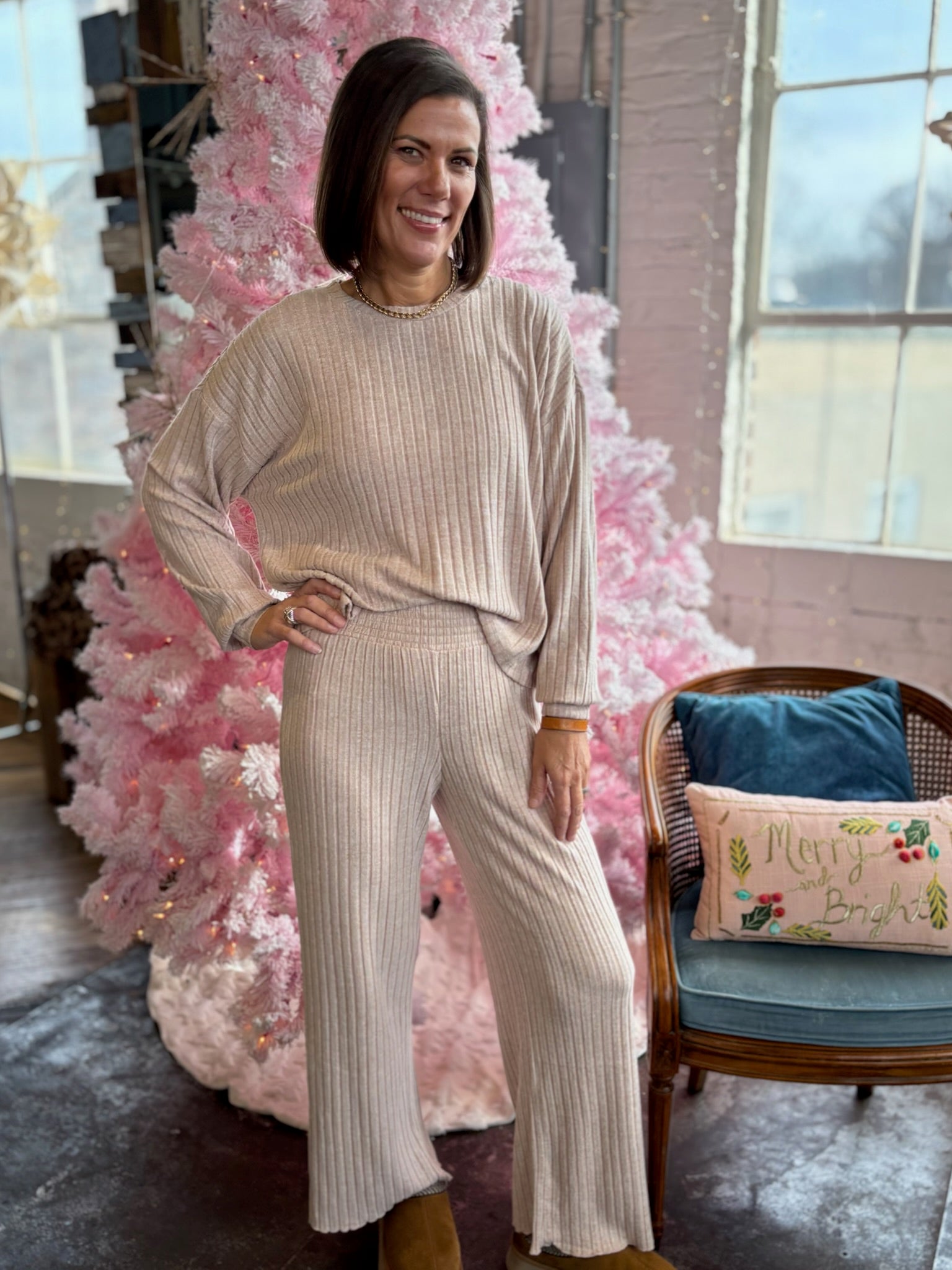 [Z Supply] Dawn Smocked Rib Pants