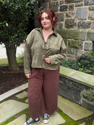 [Z Supply] All Day Cropped Suede Jacket
