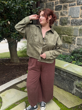 [Z Supply] All Day Cropped Suede Jacket