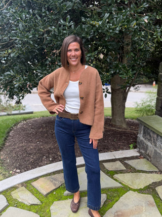 Camy Collarless Knit Jacket