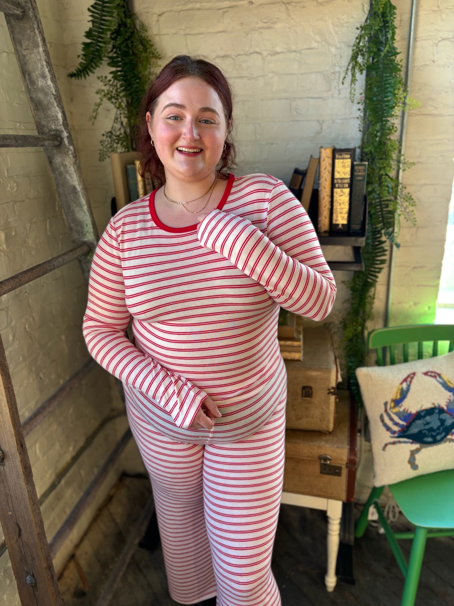 [Z Supply] Night in Stripes Long Sleeve Top