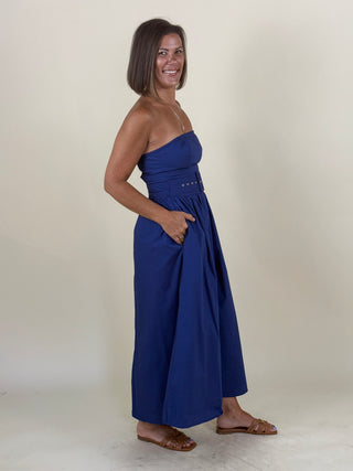 Janelle Strapless Midi Dress