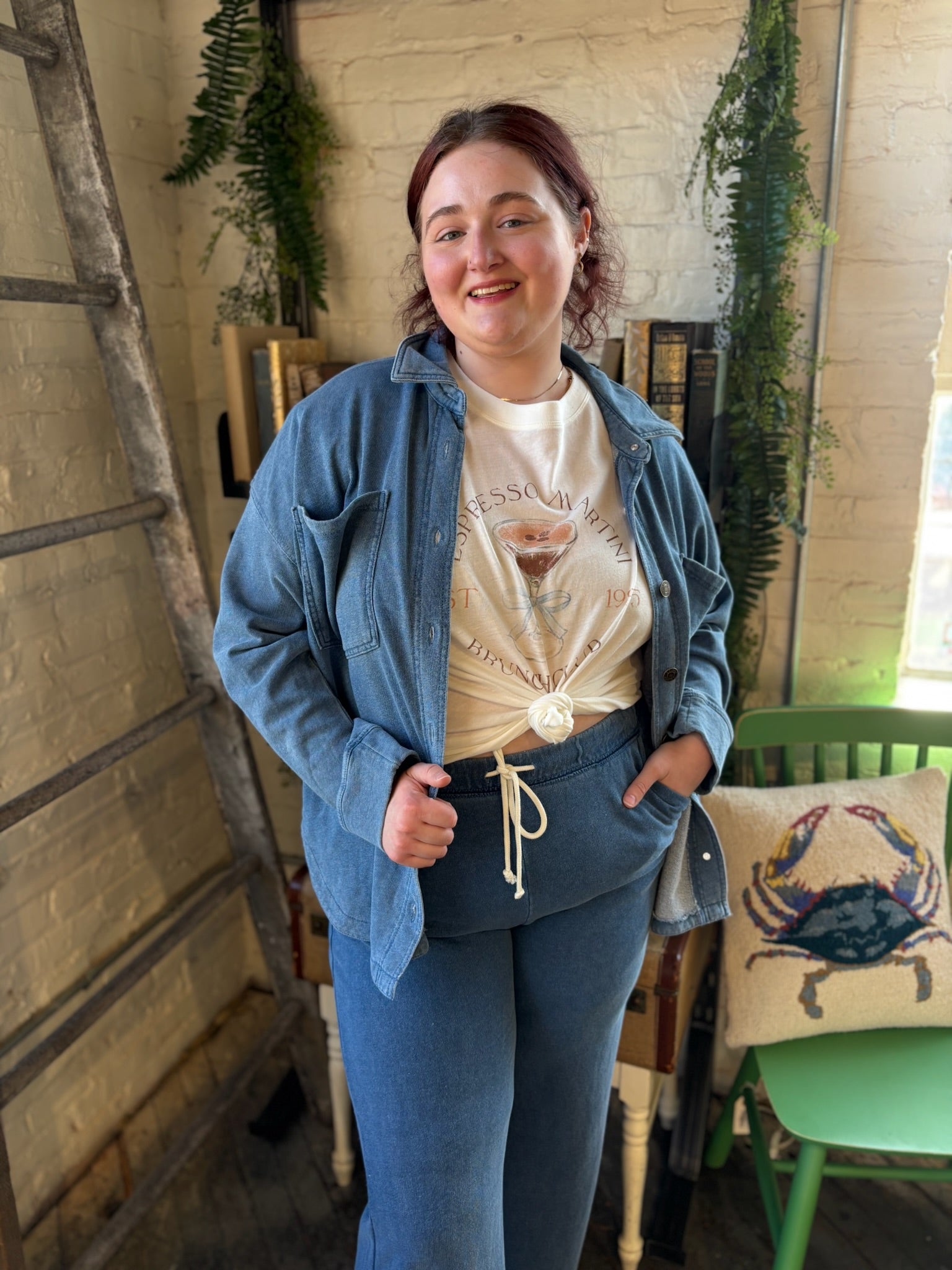 [Z Supply] All Day Knit Denim Jacket