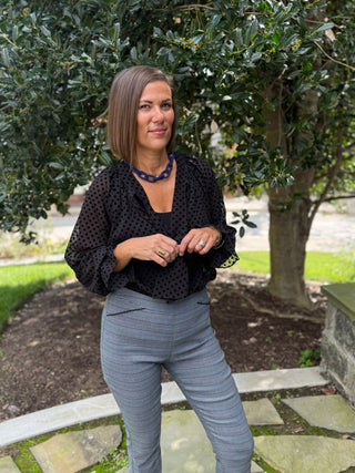 [TRIBAL] Maya Button Front Blouse