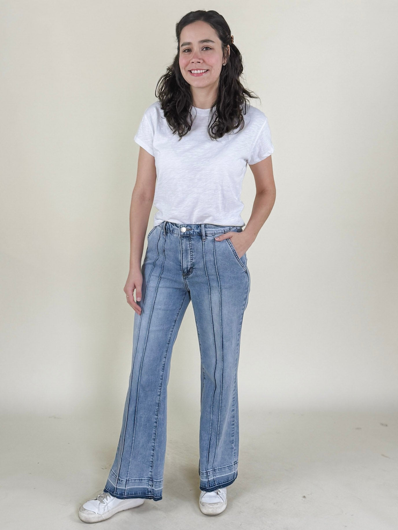 Suzanne Wide Bootleg Jeans