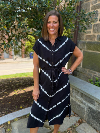 Dahlia Tie Dye Shirt Dress