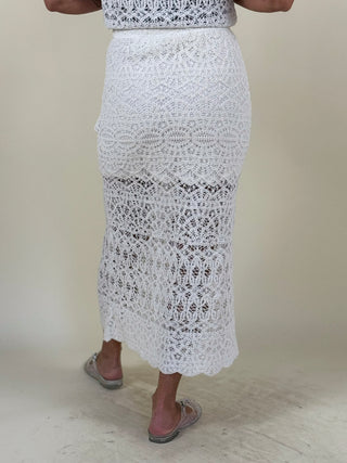 Cass Crochet Scallop Hem Skirt