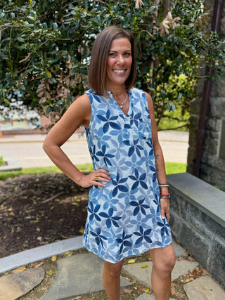 Sylvan Henley Sleeveless Dress
