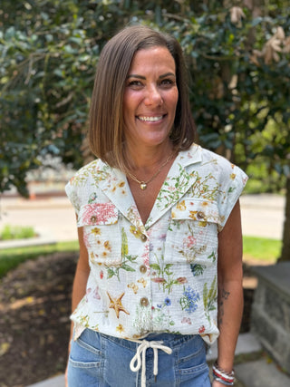 Bonnie Button Down Camp Shirt