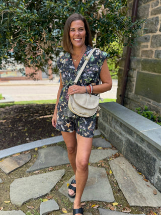 Cami Printed Double Gauze Shorts