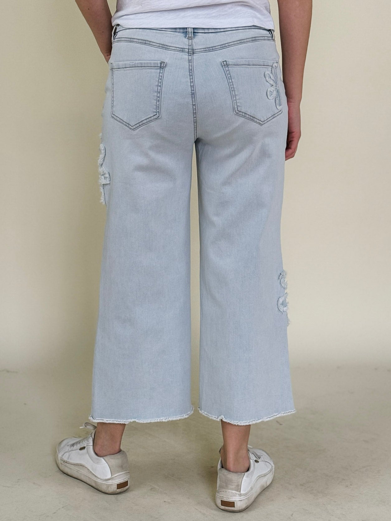 Fauna Wide Leg Crop Jeans