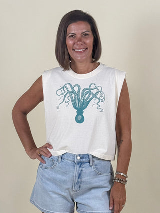 Octopus Maisie Heavyweight Muscle Tee