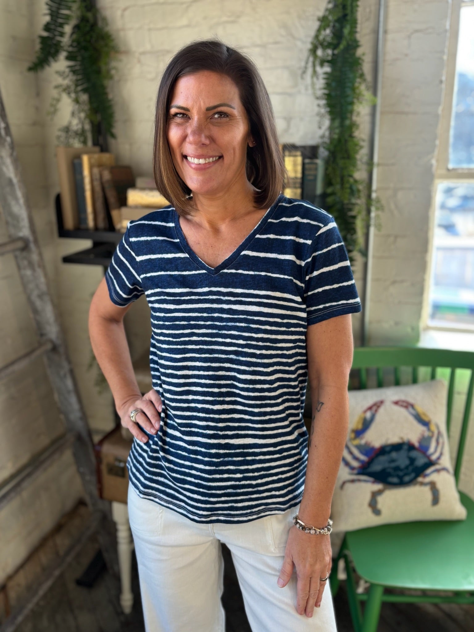 Vicky V-Neck Short Sleeve T-Shirt