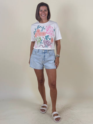 Secret Garden Clover Crop Tee