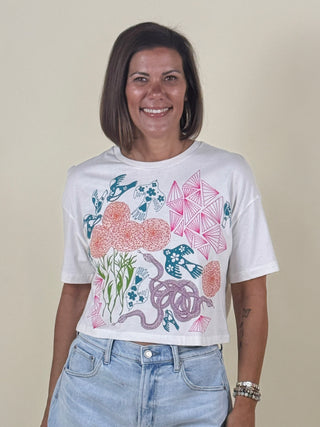 Secret Garden Clover Crop Tee