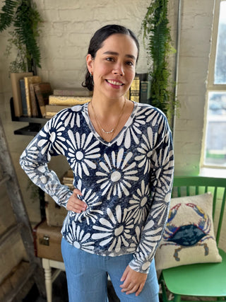 Amy Reversible V-Neck Sweater