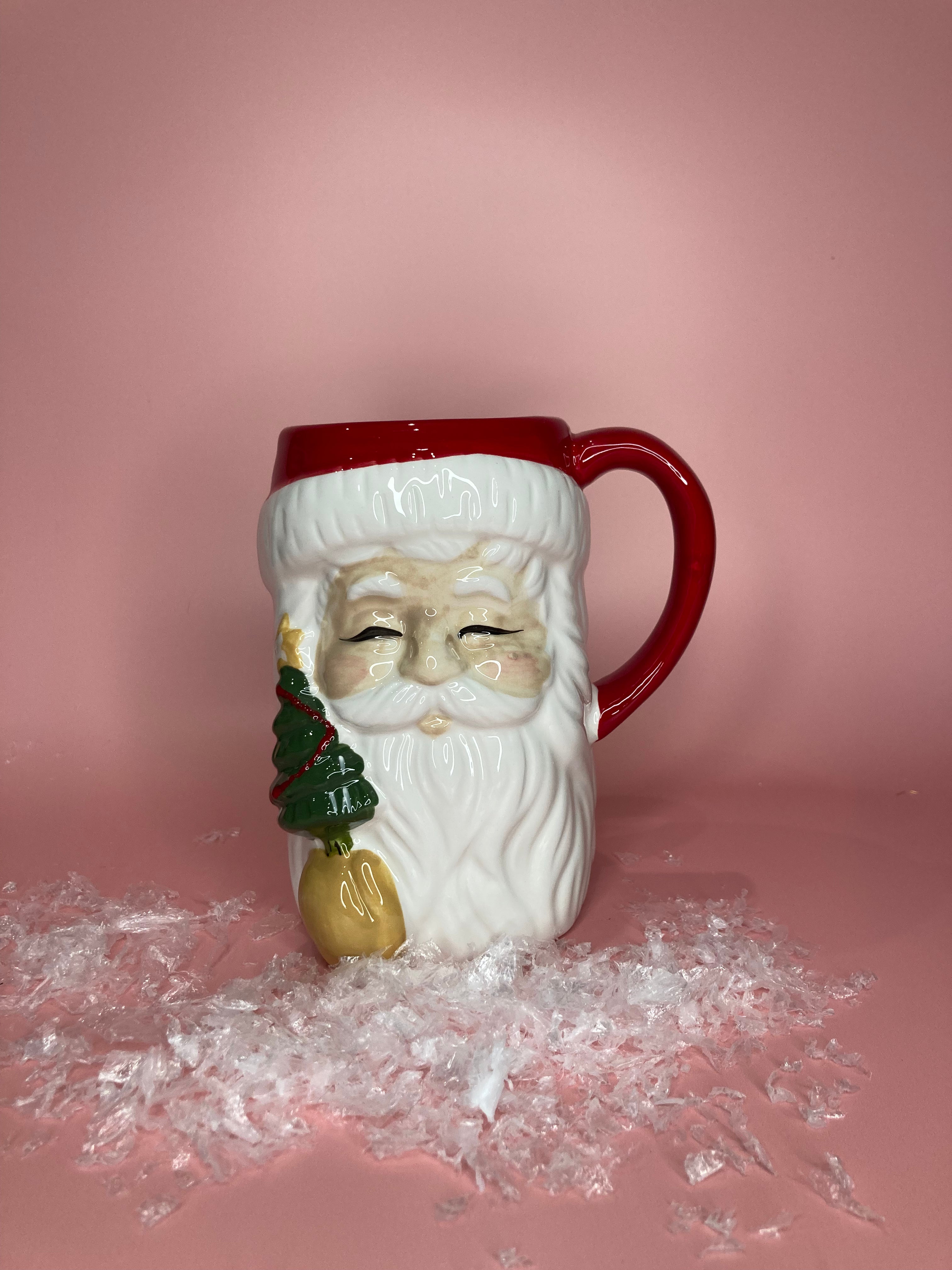 Vintage Tall Santa Mug