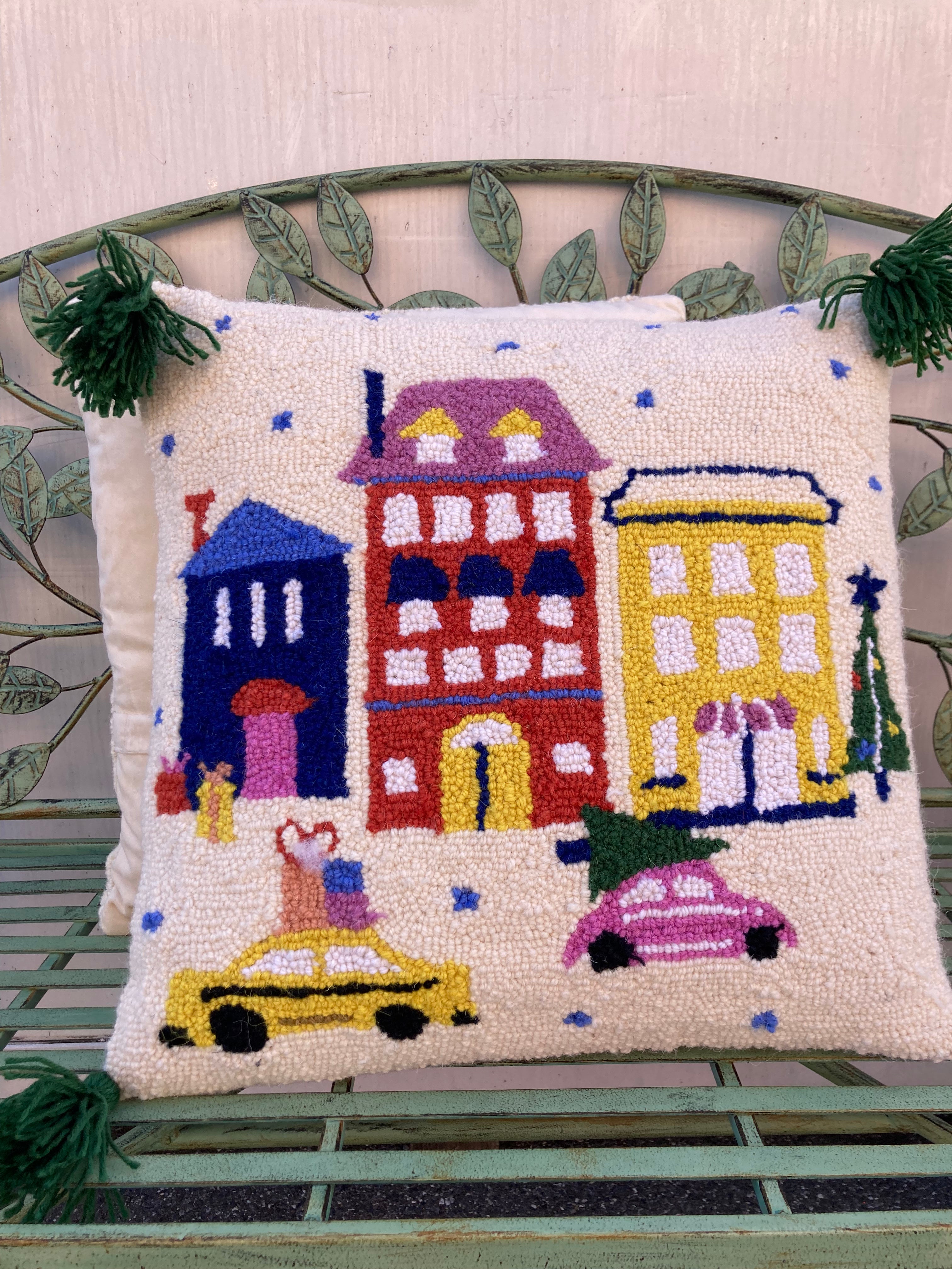 Christmas In The City Hook Pillow