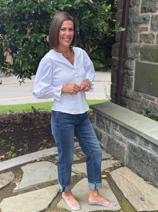 [Liverpool] Marley Girlfriend Cuffed Jeans, 27"/30" Inseam