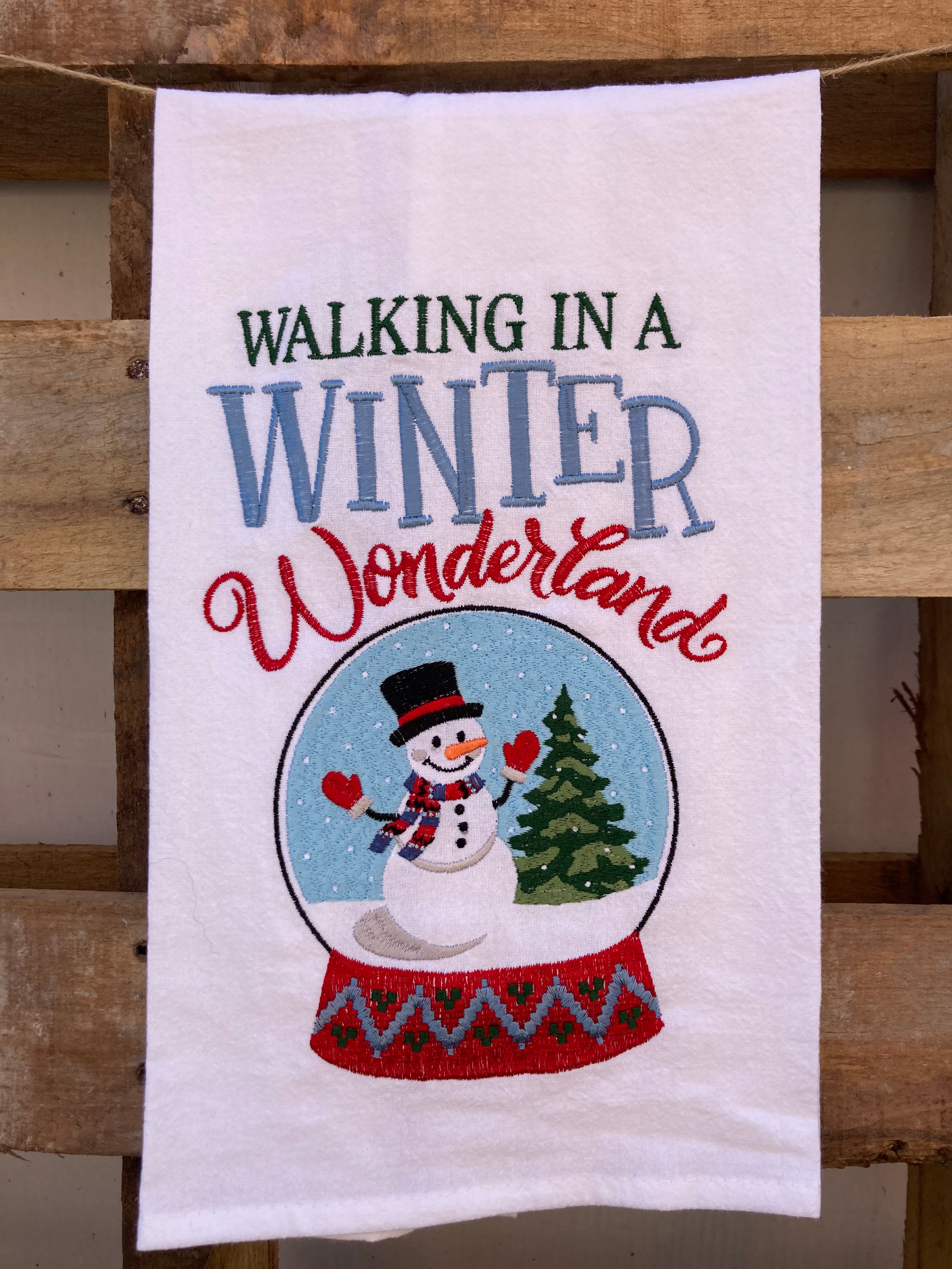 Wonderland Snow Globe Towel