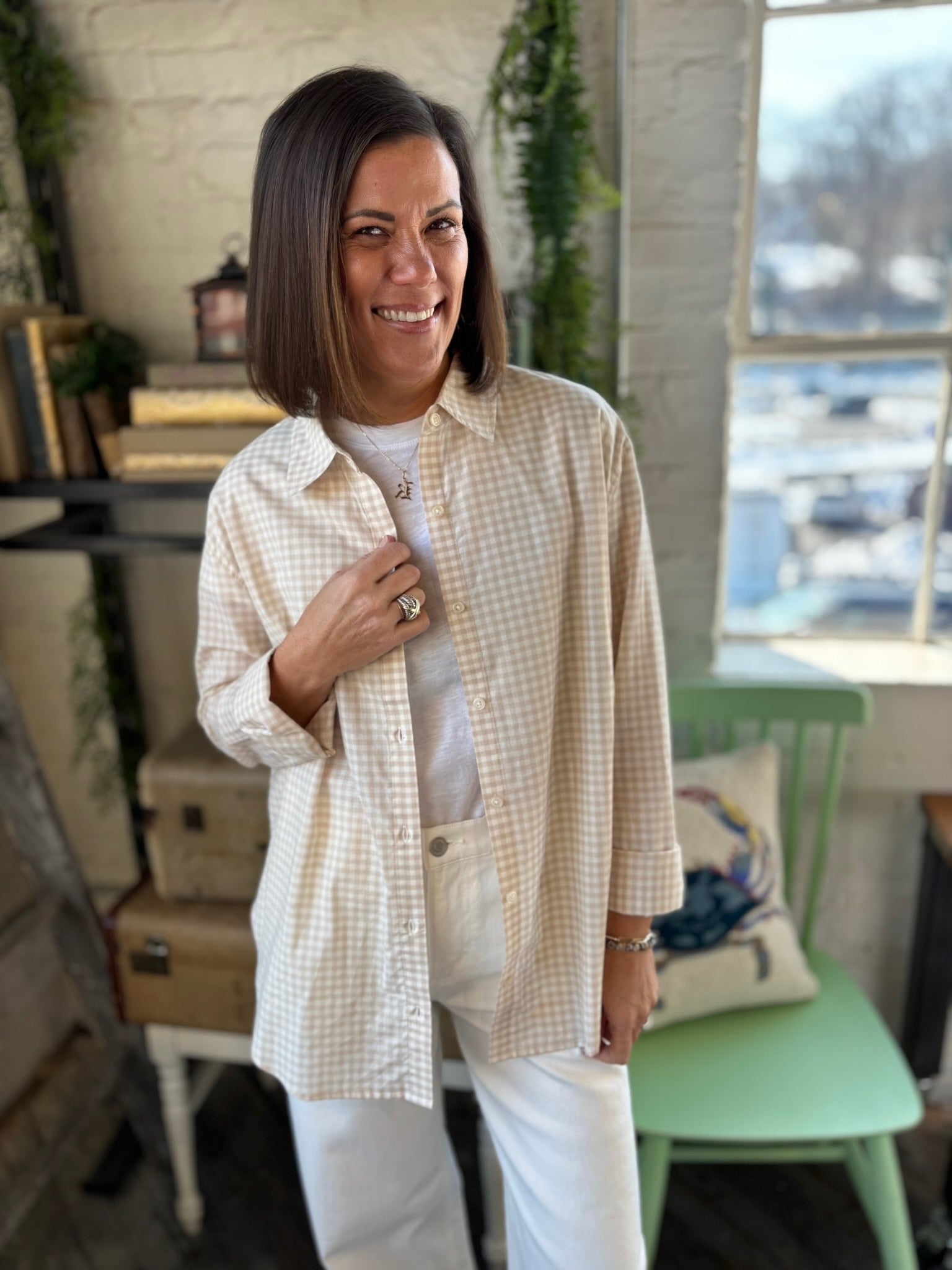 [Z Supply] Seaport Button Up Top