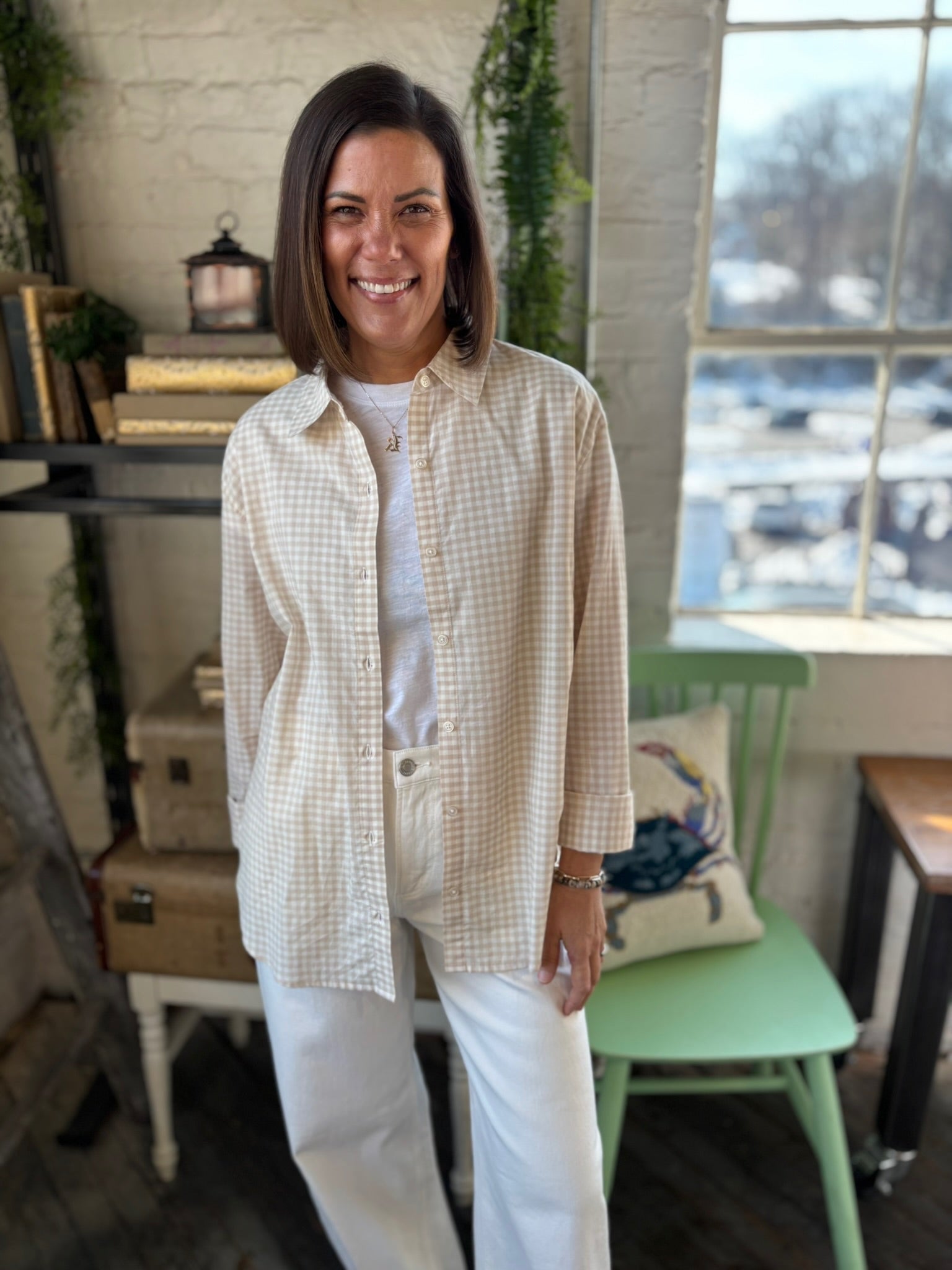 [Z Supply] Seaport Button Up Top