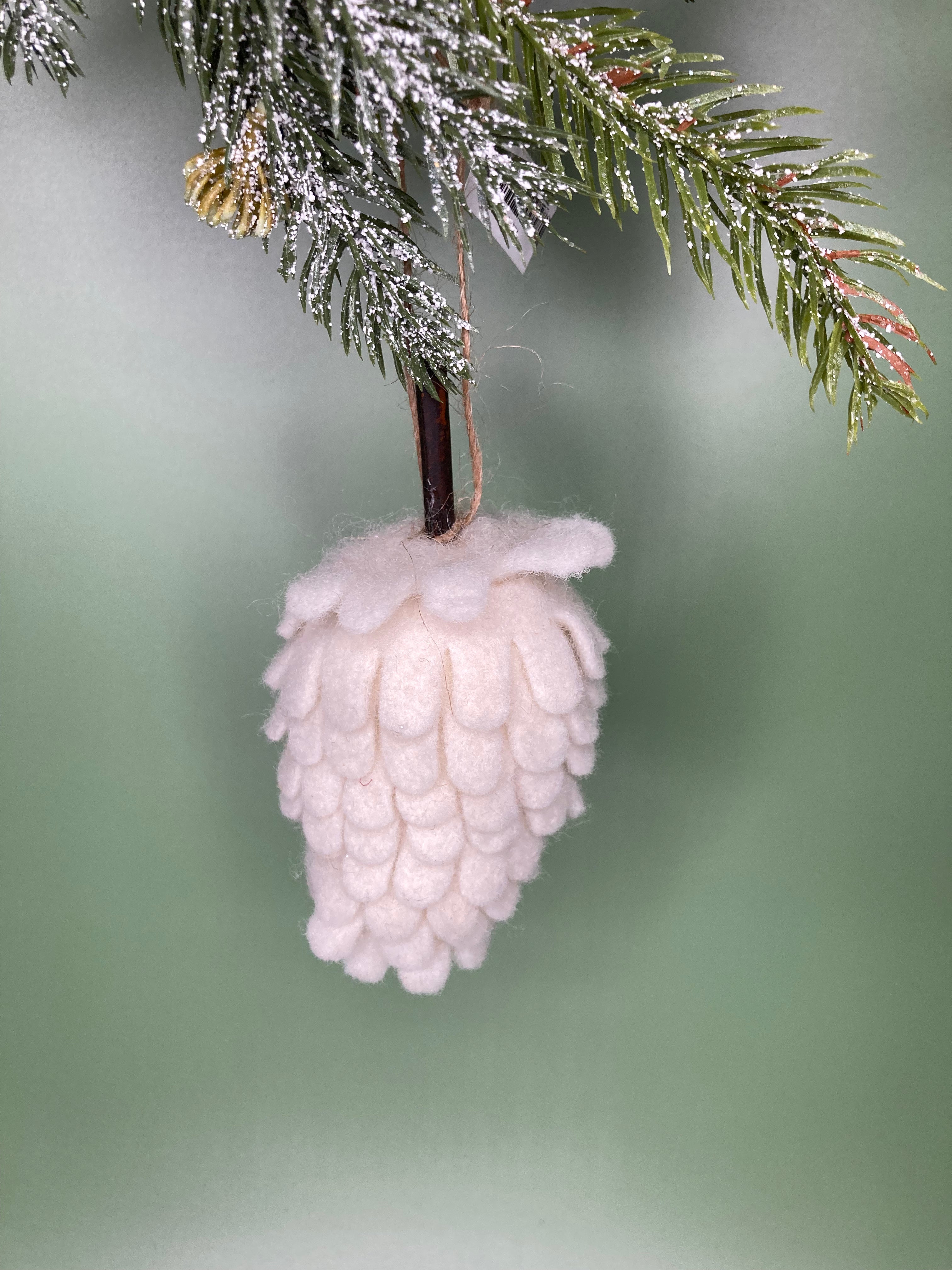 Woolen Pinecone Ornament
