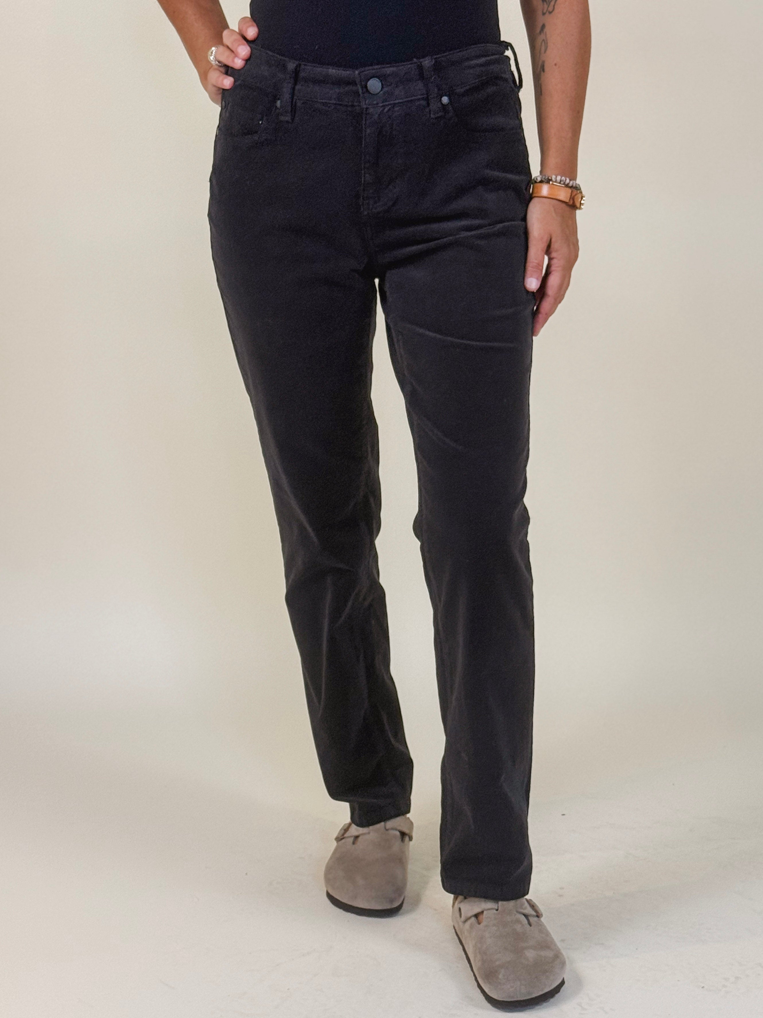 [Liverpool] Corduroy Marley Girlfriend Cuffed Pant, 27"/30” Inseam