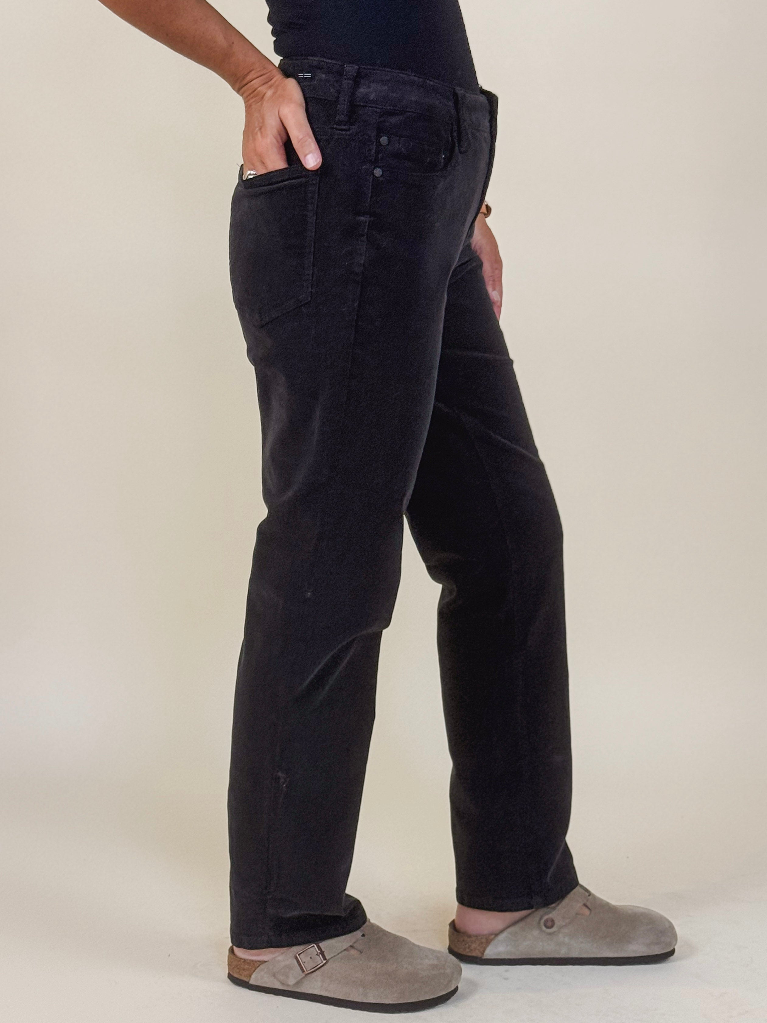 [Liverpool] Corduroy Marley Girlfriend Cuffed Pant, 27"/30” Inseam