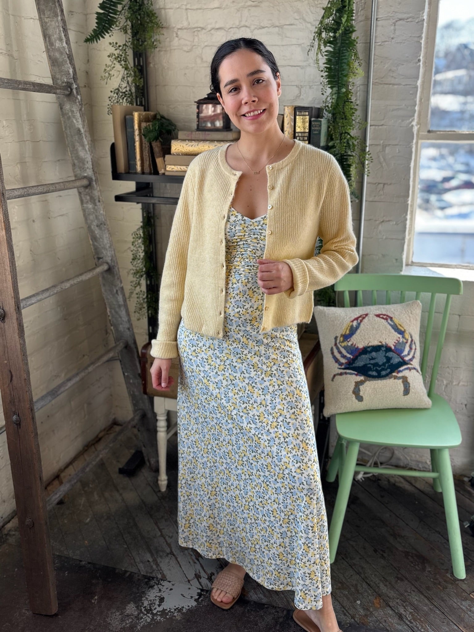 [Z Supply] Faya Idra Ditsy Maxi Dress