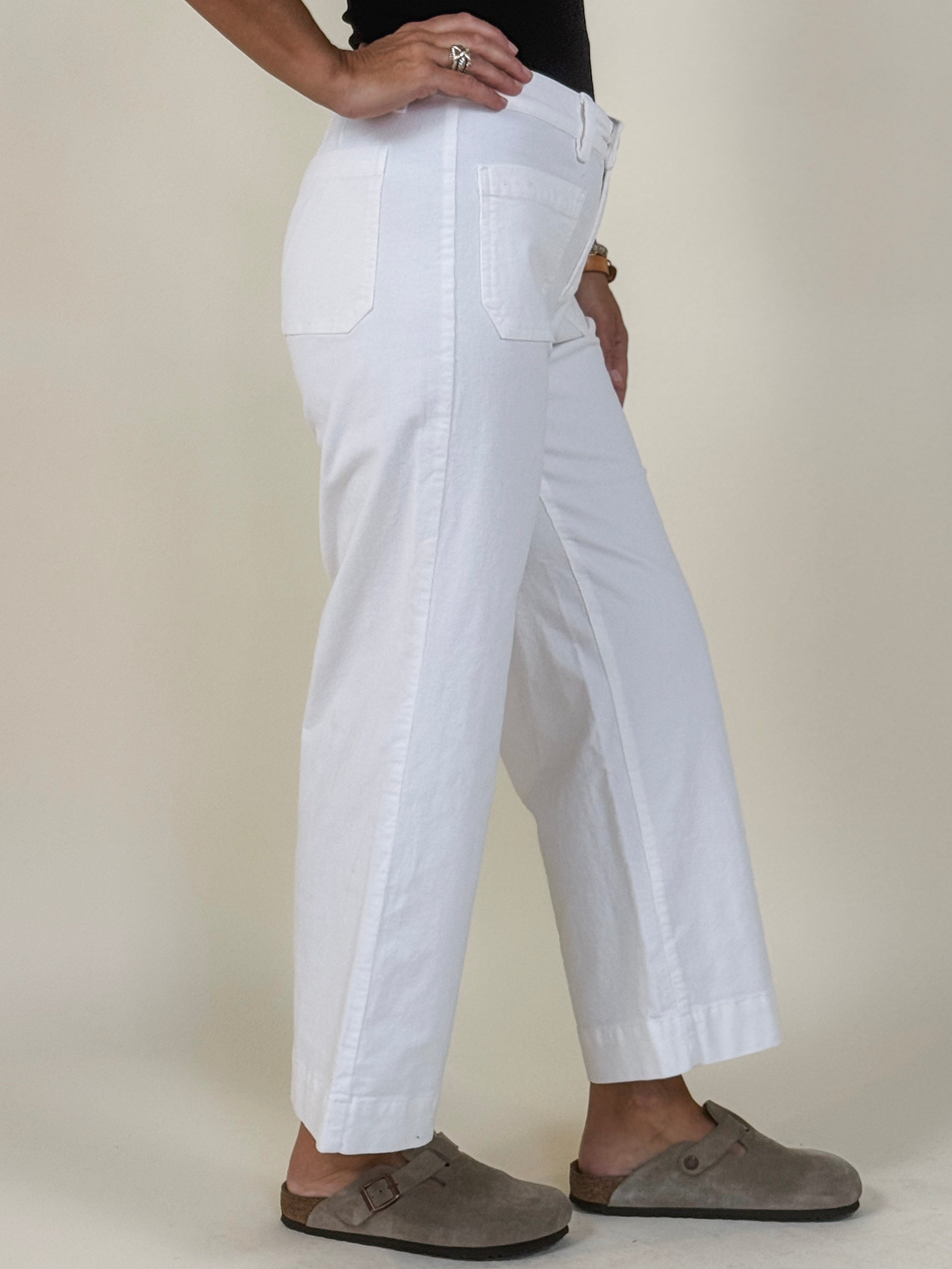 [Liverpool] Corduroy Crop Wide Leg Pant