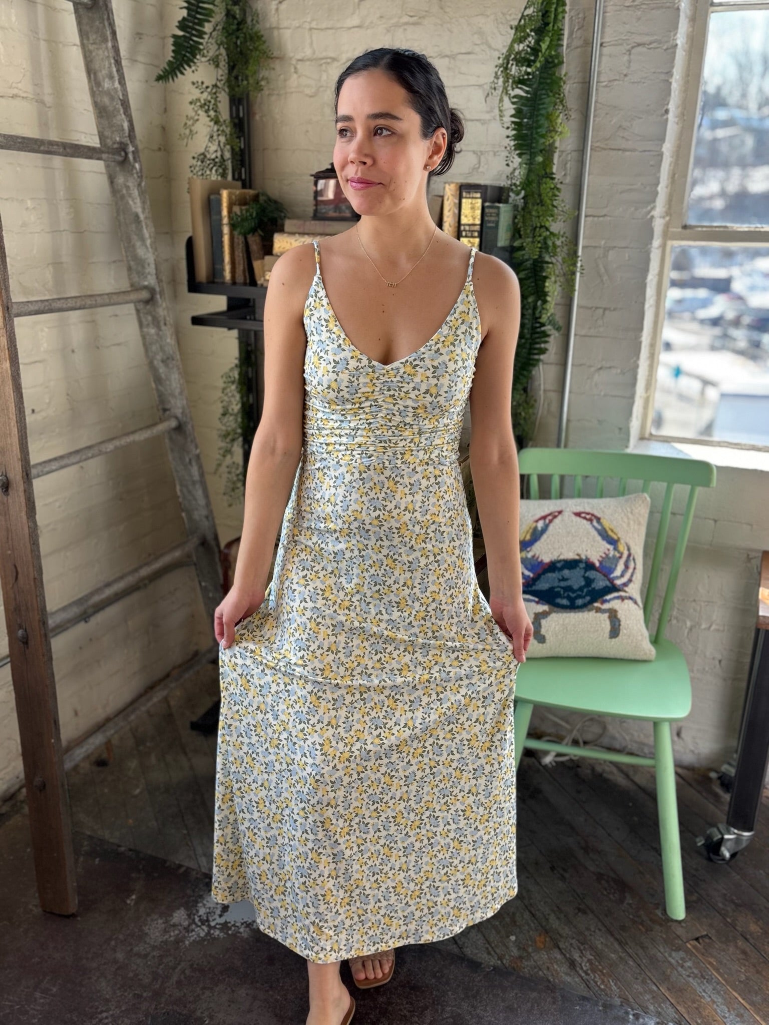 [Z Supply] Faya Idra Ditsy Maxi Dress