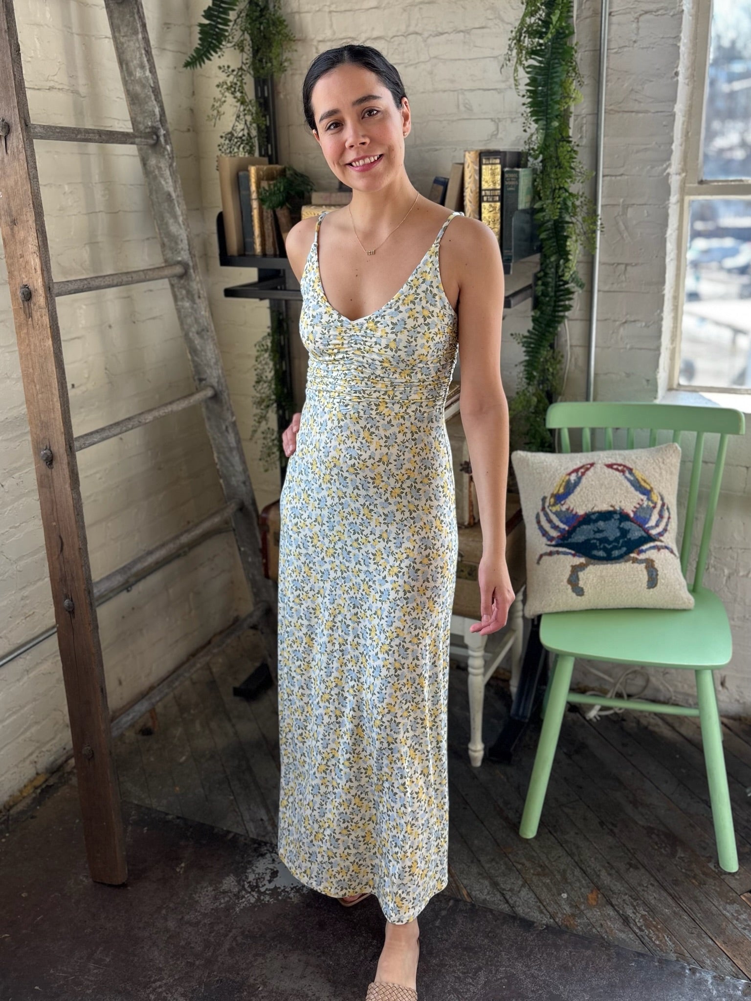 [Z Supply] Faya Idra Ditsy Maxi Dress