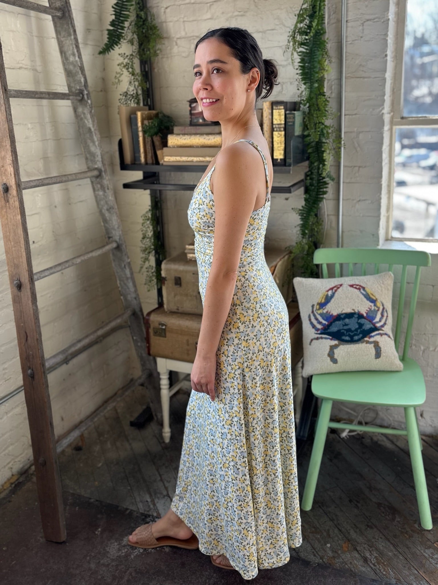 [Z Supply] Faya Idra Ditsy Maxi Dress