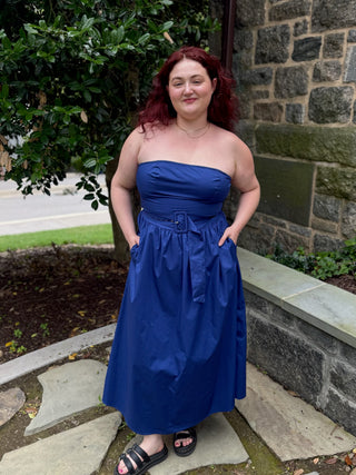 Janelle Strapless Midi Dress