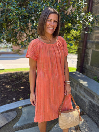 [TRIBAL] Freya Lace-Up Back Flutter Sleeve Dress
