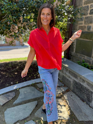 [TRIBAL] Carmen Shirred Campshirt