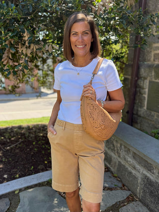 [TRIBAL] Blair Pull-On Bermuda Shorts