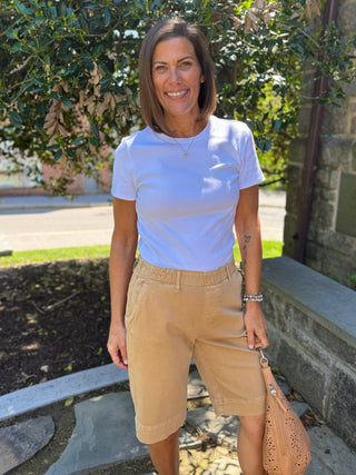 [TRIBAL] Blair Pull-On Bermuda Shorts