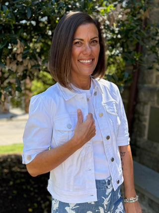 [TRIBAL] Danica Comfort Stretch Denim Jacket