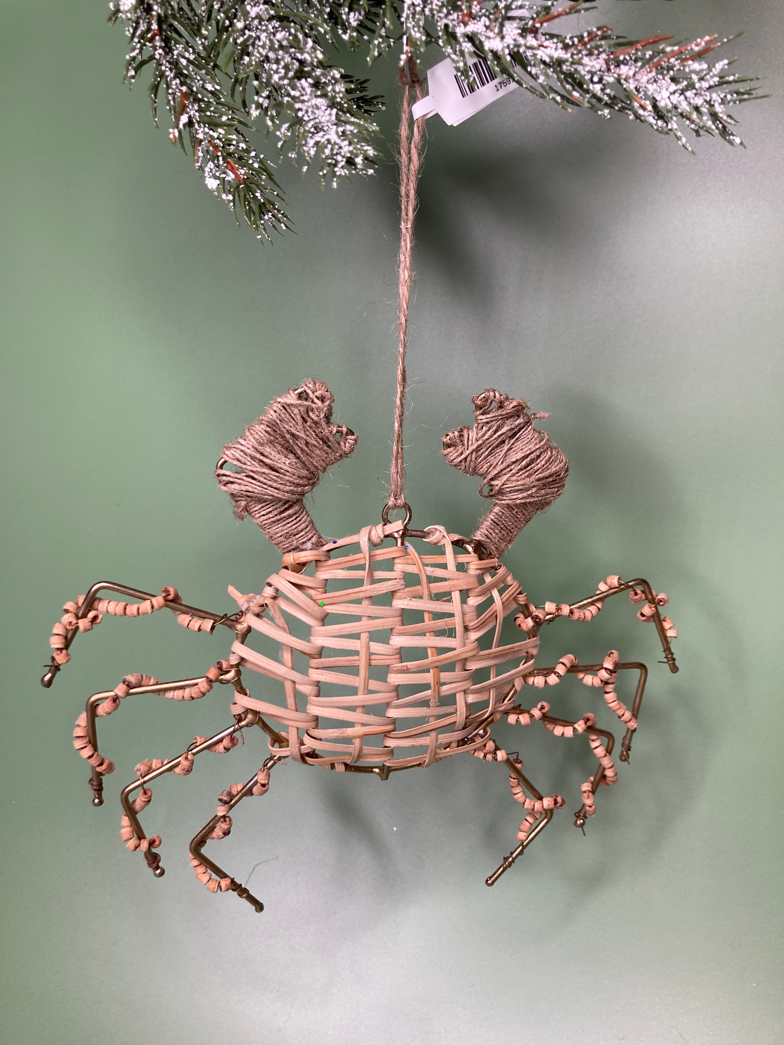 Natural Crab Ornament
