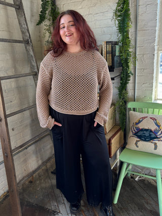 [Z Supply] Cala Shimmer Crochet Sweater