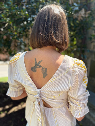 [Liverpool] Alice Half Sleeve Tie Back Top