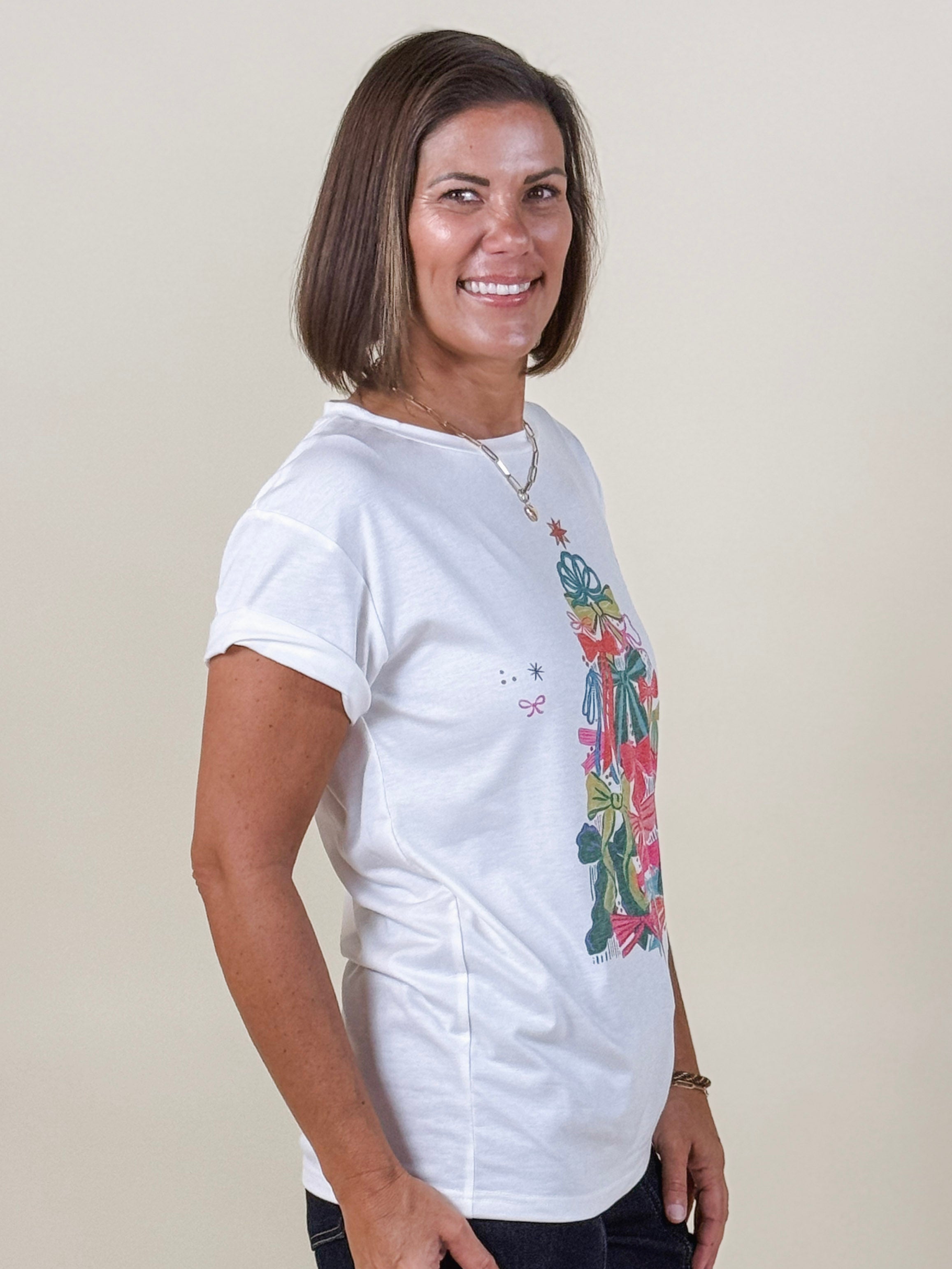 Bow Christmas Tree Tee