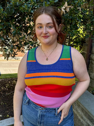 [TRIBAL] Annette U-Neck Sweater Cami