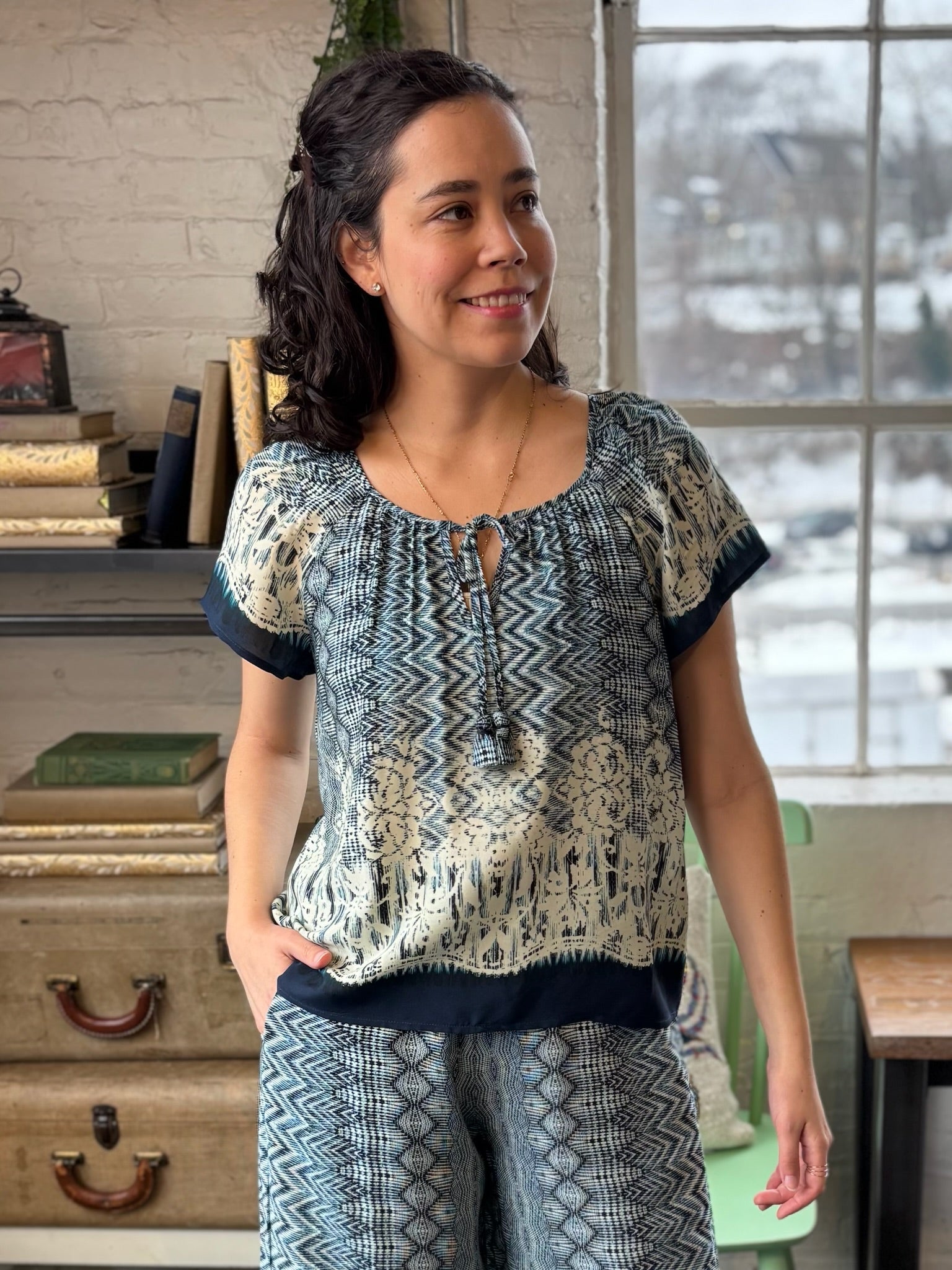 [Liverpool] Talia Front Tie Top