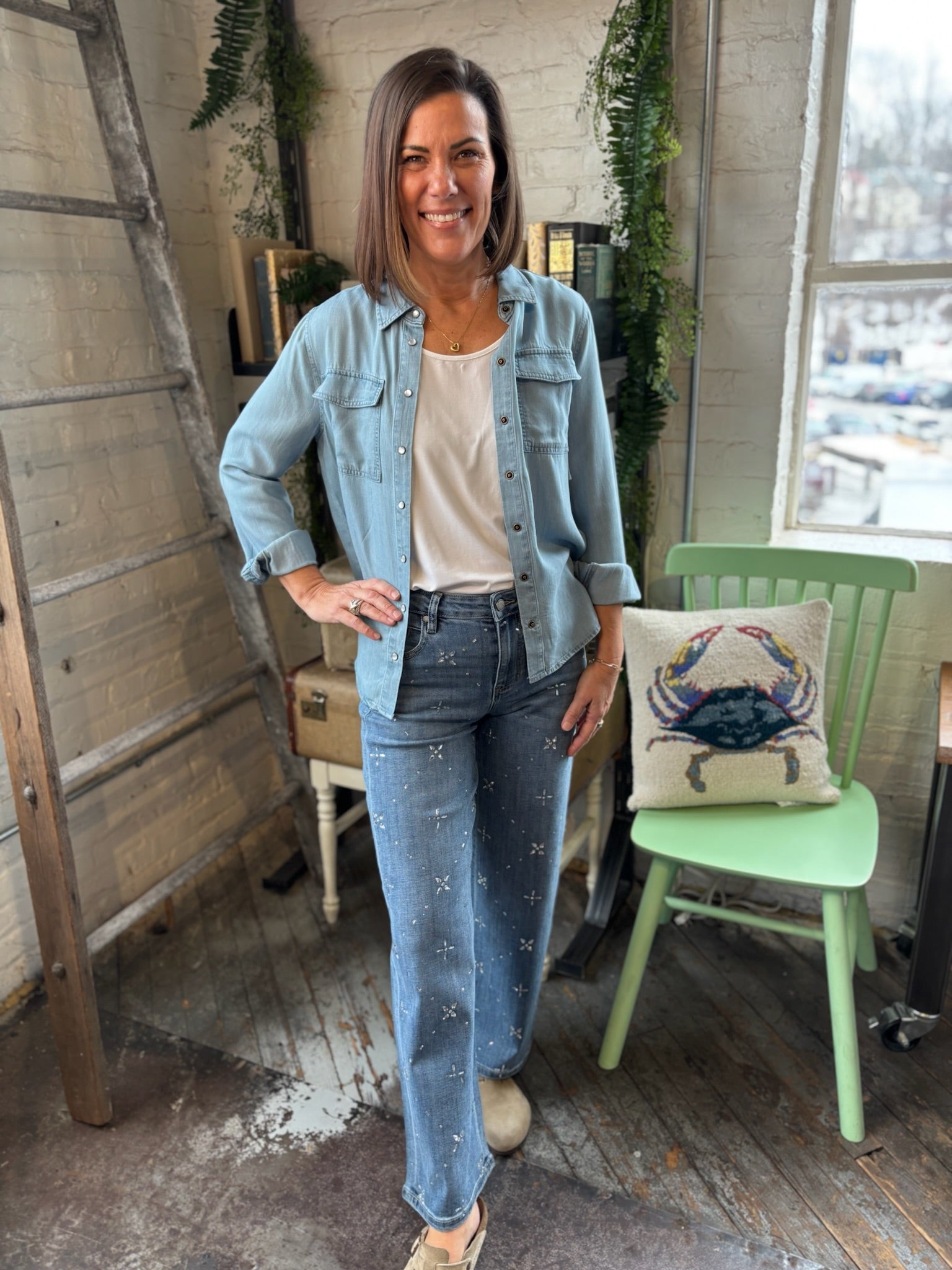 [Liverpool] Shaina Button Front Shirt