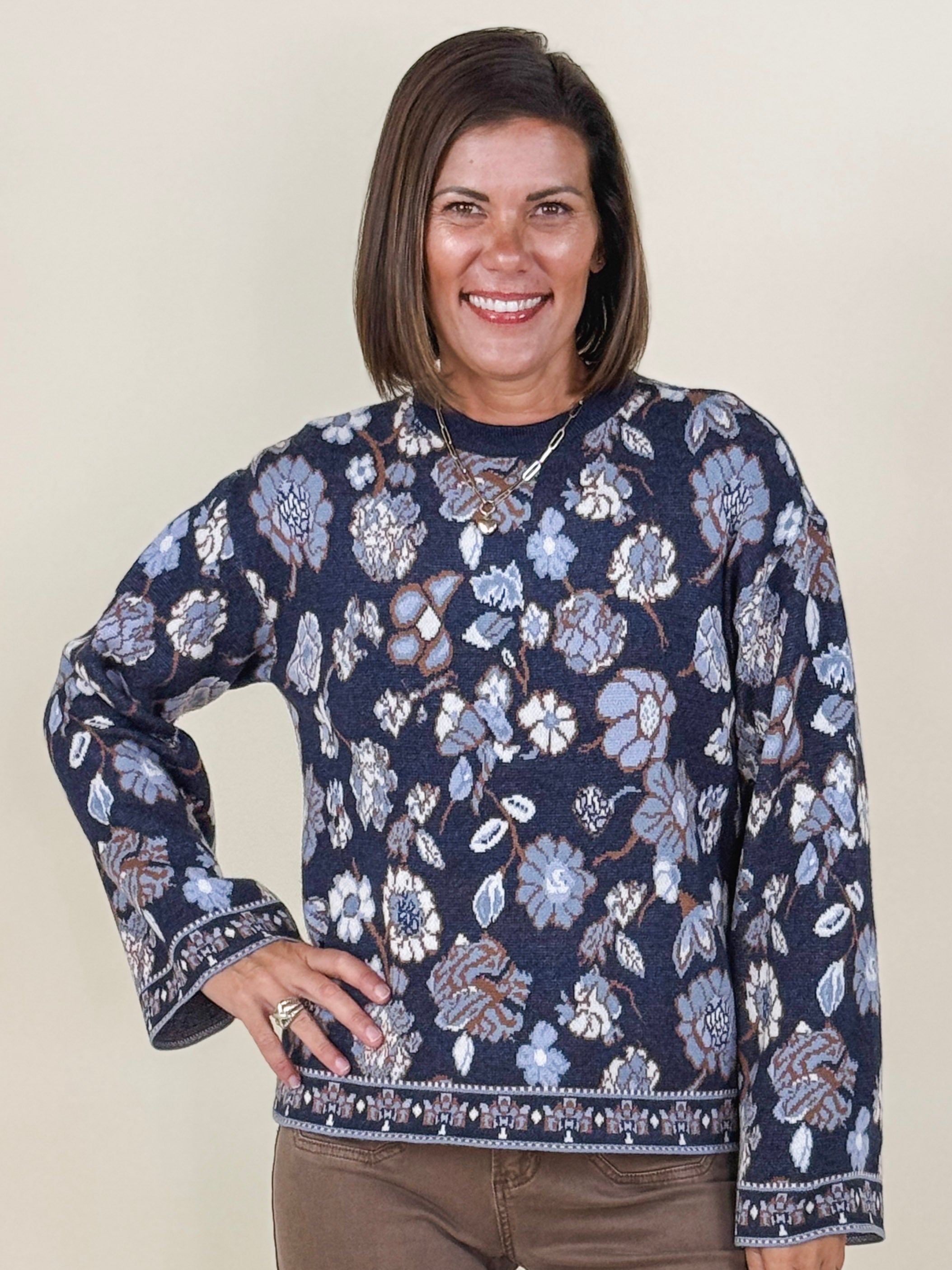 Karen Jacquard Sweater