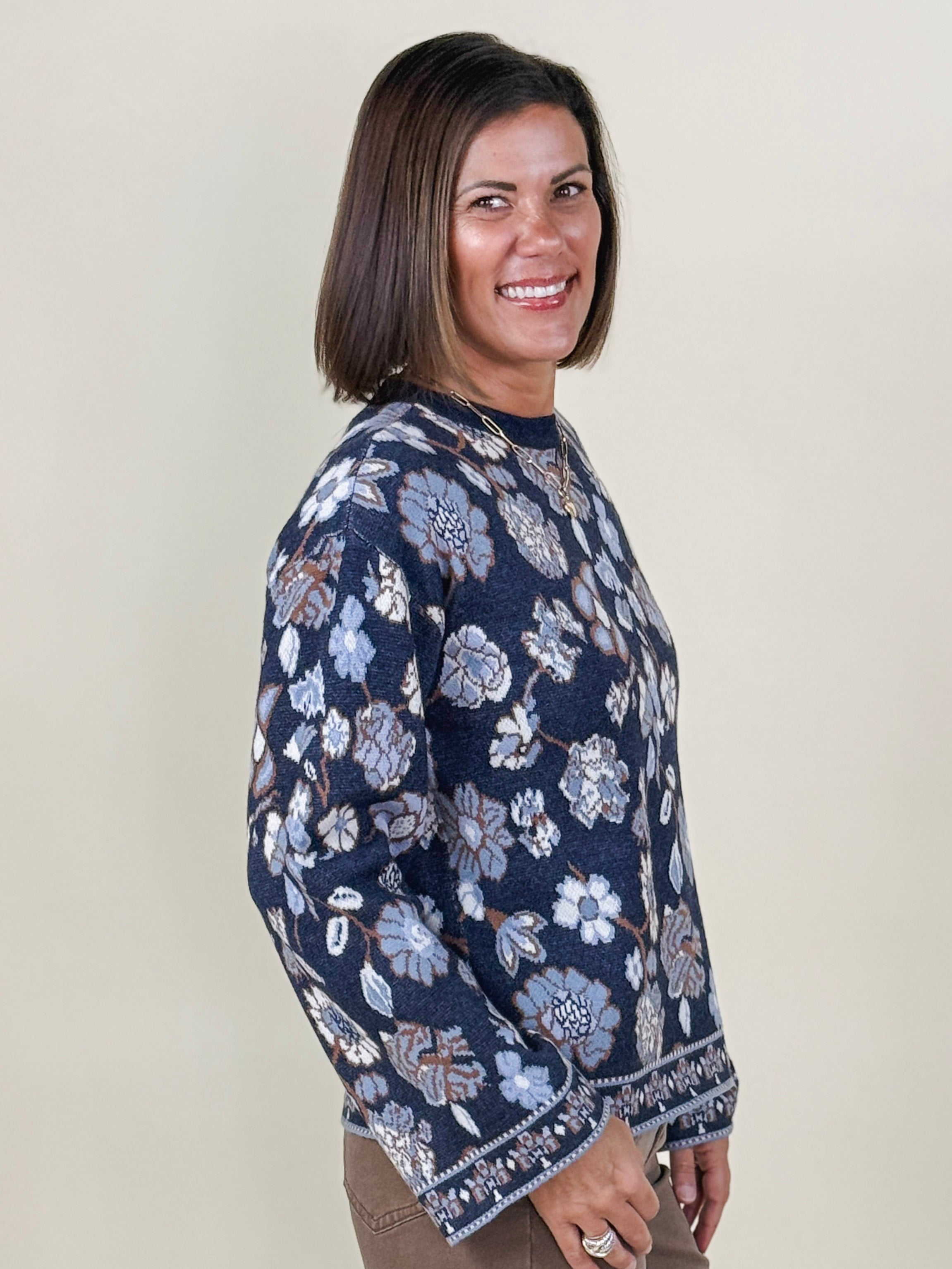 Karen Jacquard Sweater