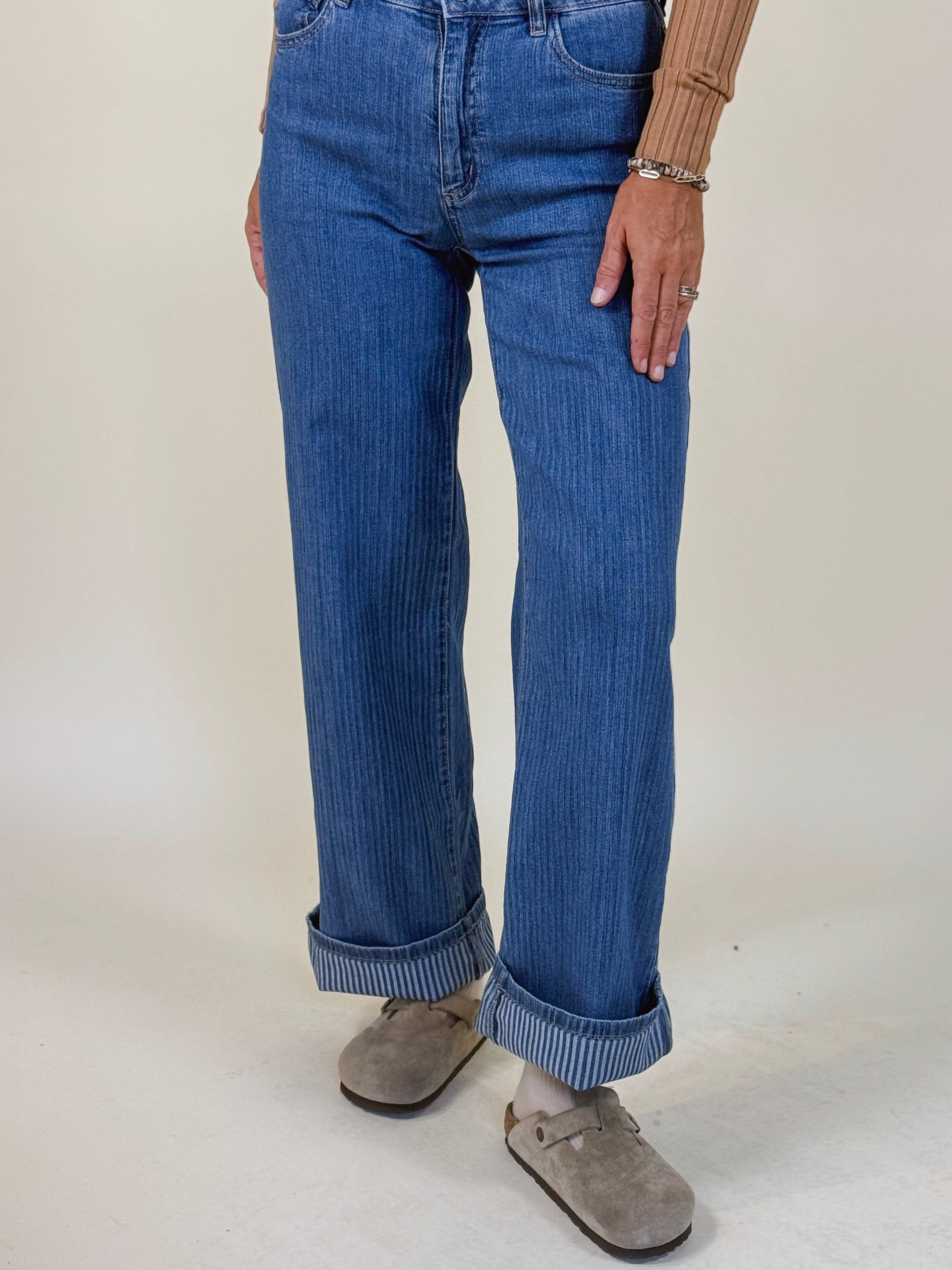 Sarah Wide Leg Corduroy Jeans